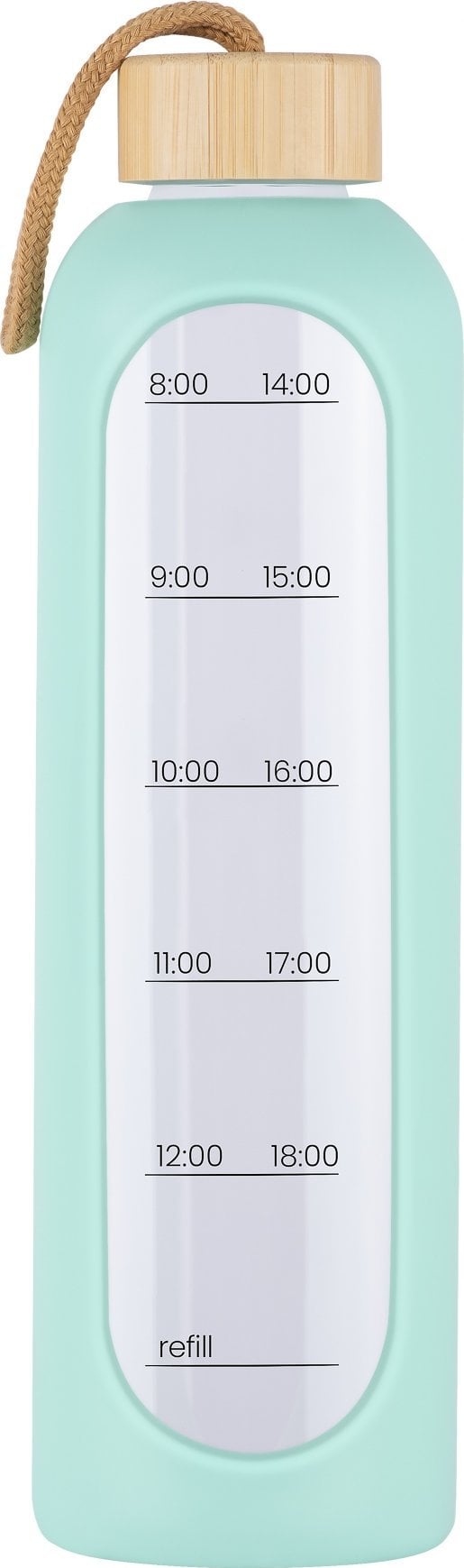 Butelka szklana KiCA Hydro Glass 1000 ml - zielona.