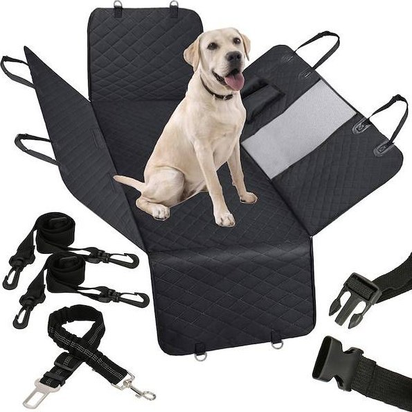 Springos Mata do samochodu dla psa, czarna