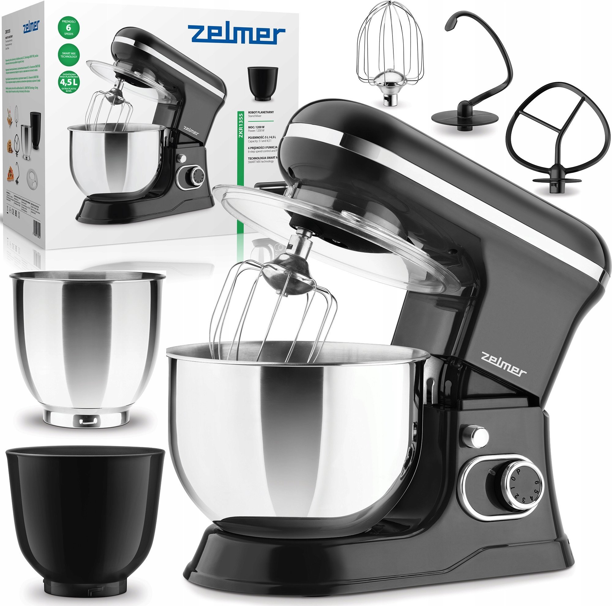 Robot planetarny Zelmer ZKR1355 czarny