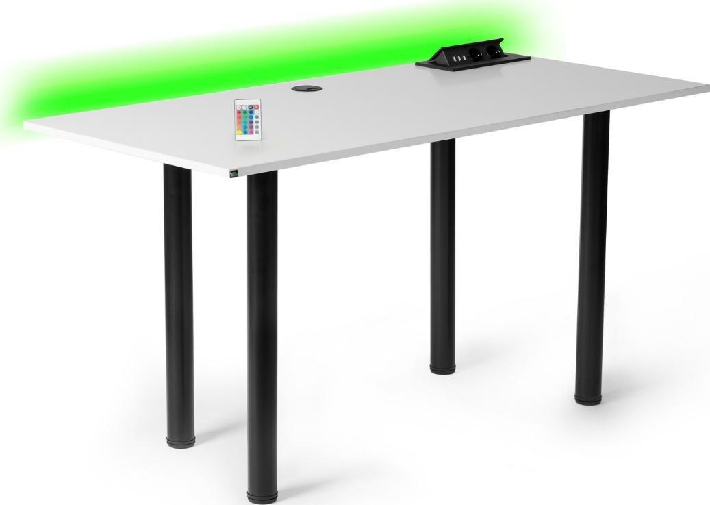 Biurko Marco Game Pro One Białe 139 cmx68 cm