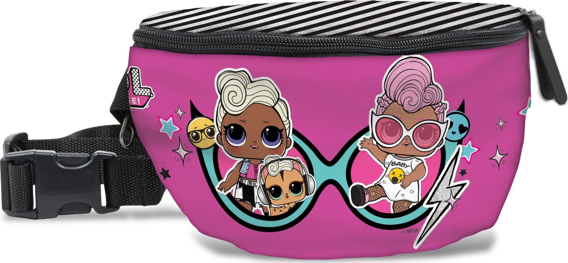 LEGO L.O.L. Surprise! Together 4Eva Belt bag, lenght of strap: 110 cm, extra zipped pocket on back (2,5 liters)