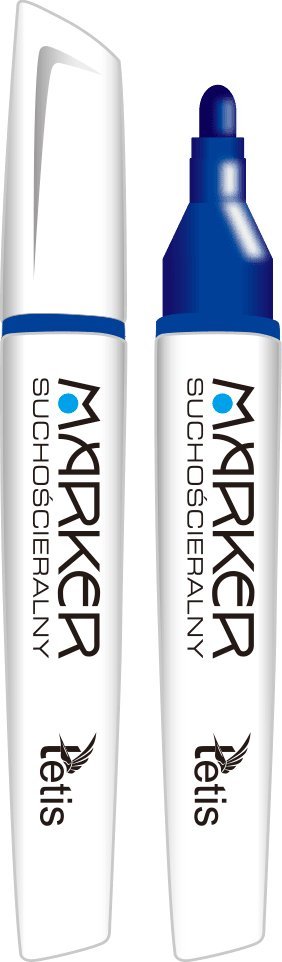 Tetis Marker suchościeralny TETIS niebieski