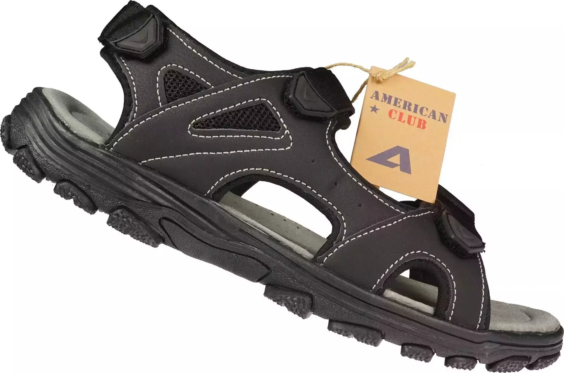 American Club Sandały męskie American Club MRL-119BL czarne 44