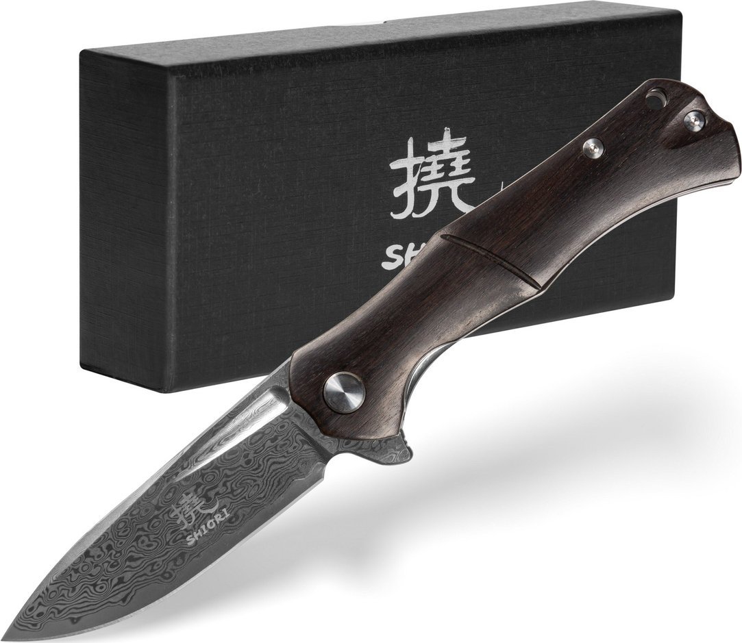 Shiori Shiori Mori - nóż myśliwski ze stali damasceńskiej