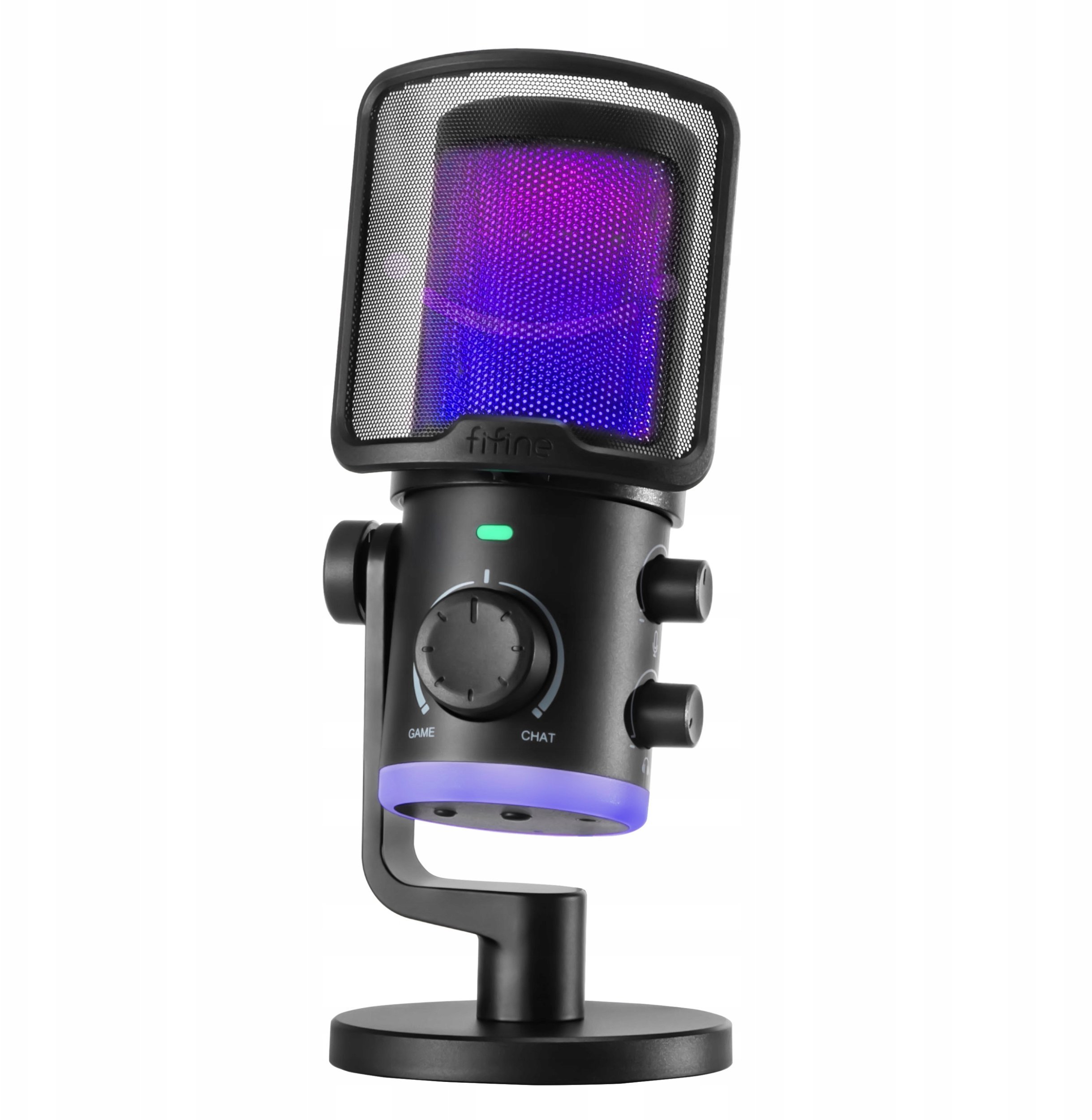 Mikrofon pojemnościowy studyjny FIFINE AM6 z TŁUMIENIEM SZUMÓW RGB