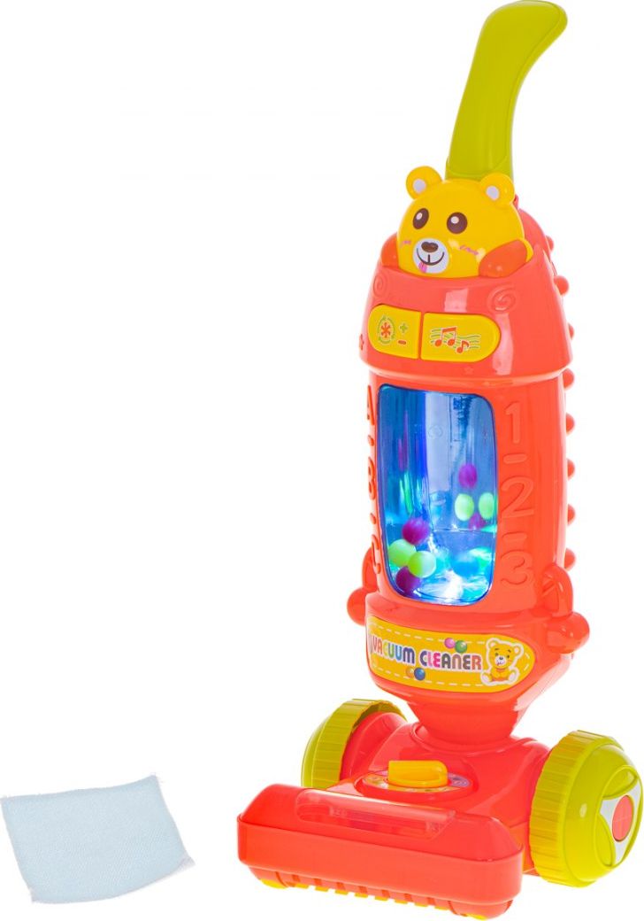 Odkurzacz interaktywny dla dzieci z dźwiękiem malinowy