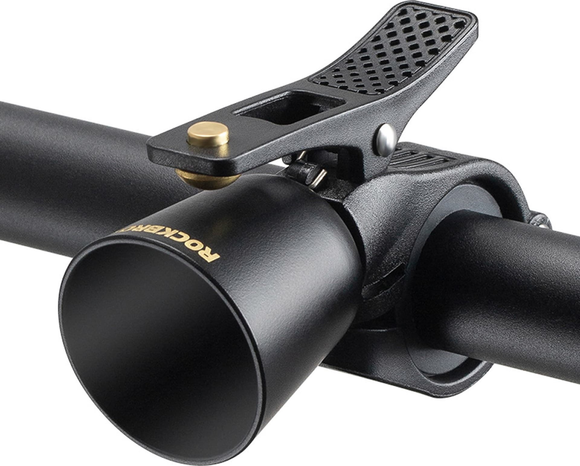 RockBros Nowoczesny dzwonek rowerowy kierunkowy dźwięk - czarny