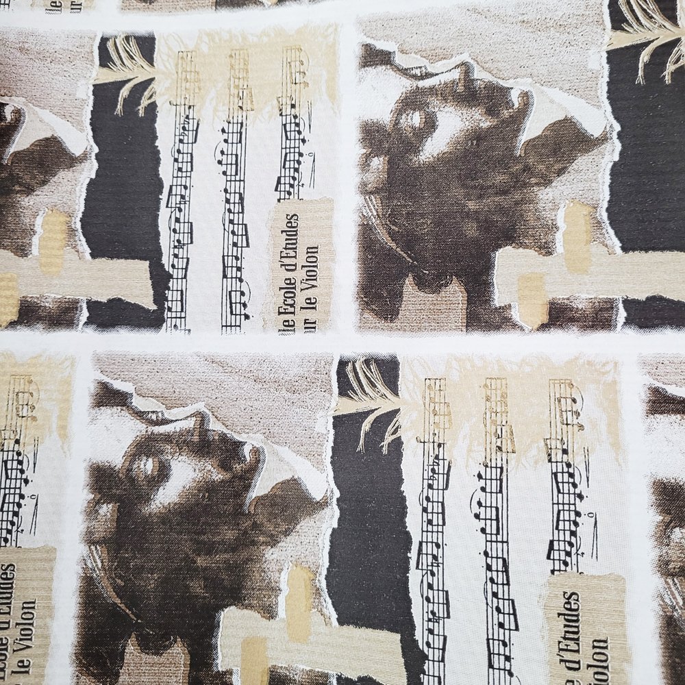 Papier do pakowania w nuty 57cmx2m 2m351