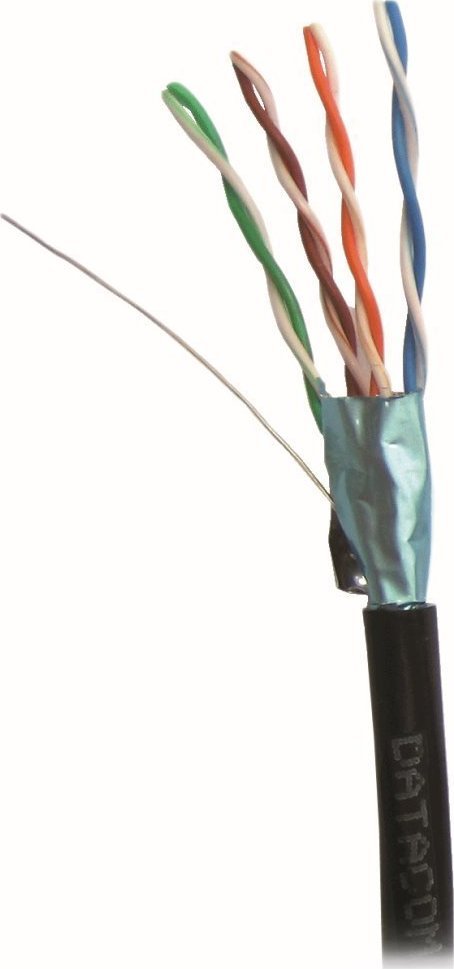Kabel DATACOM FTP Cat.5e, drt 100m (1386) Czarny