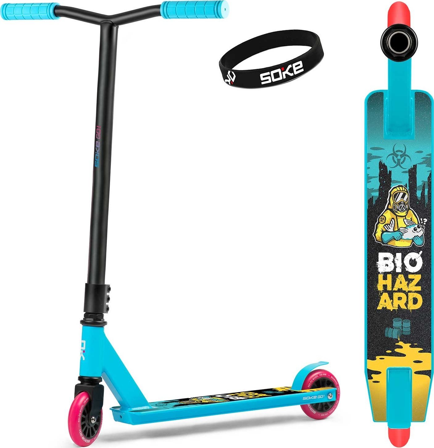 Hulajnoga Soke Hulajnoga wyczynowa SOKE GO! turkusowa