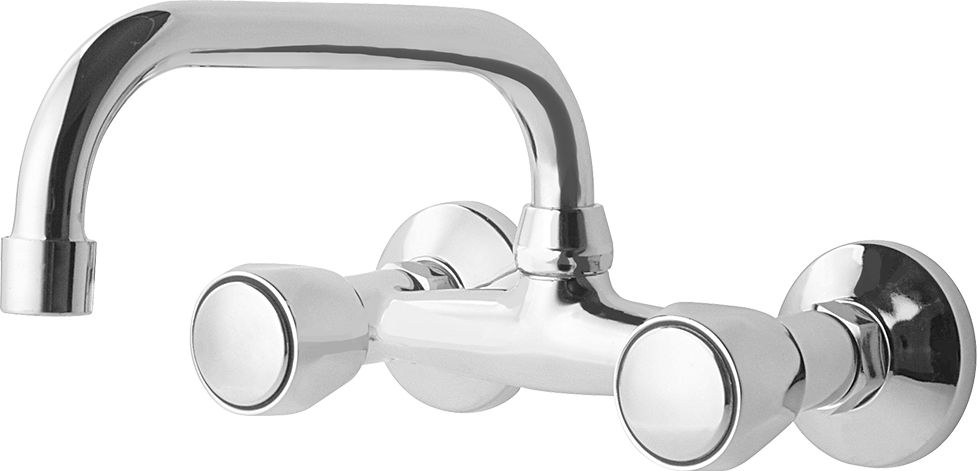 Bateria kuchenna Perfexim Mak ścienna chrom (35-000-0400-000)