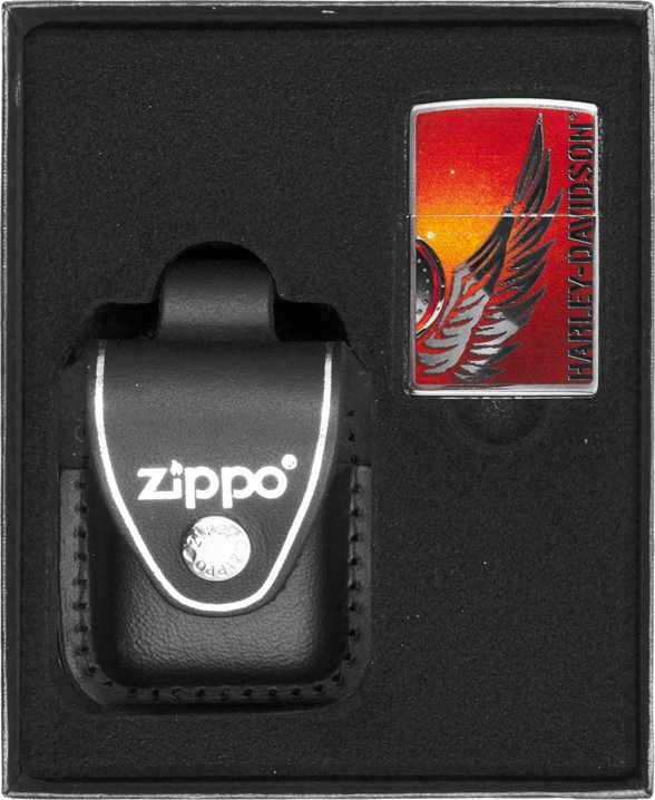 Zestaw ZIPPO Zapalniczka HIGH POLISHED CHROME NO 4 Prezentowy No3