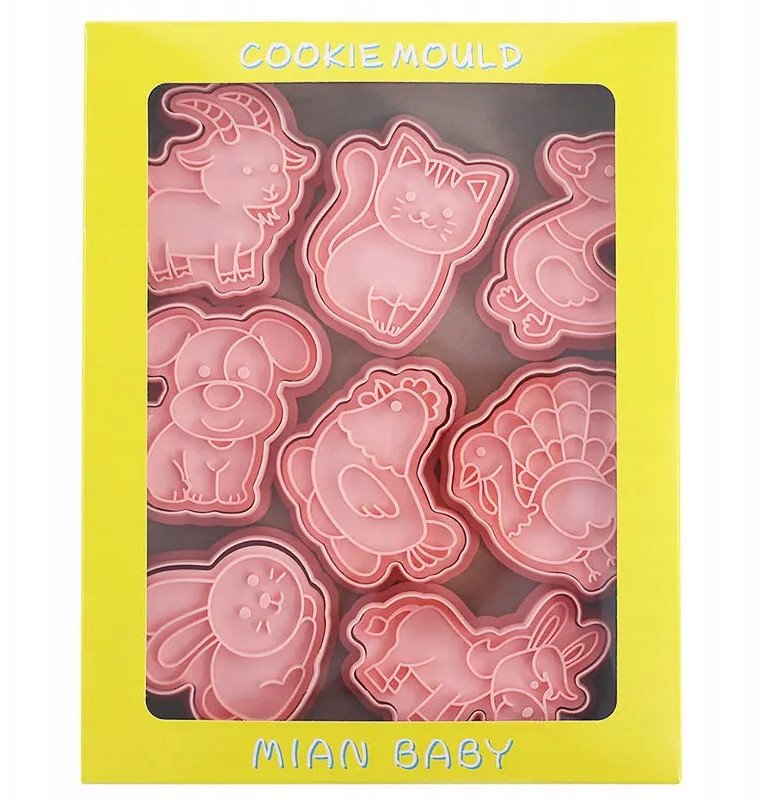 Foremki do Ciastek ZWIERZĘTA z Farmy foremka do wycinania ciasteczek 8szt