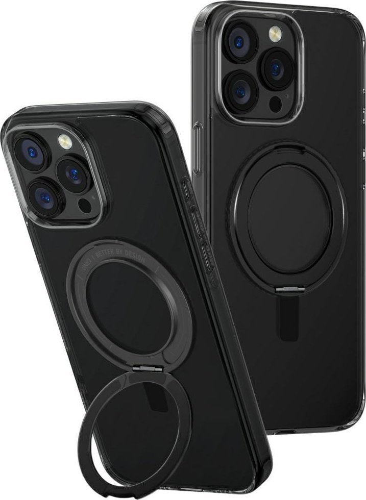 Case UNIQ Swivix for iPhone 16 Pro Max 360 Rotating Kickstand black