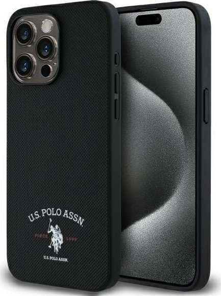 US Polo USHCP15XPARK iPhone 15 Pro Max 6,7" czarny/black Printed DH Logo