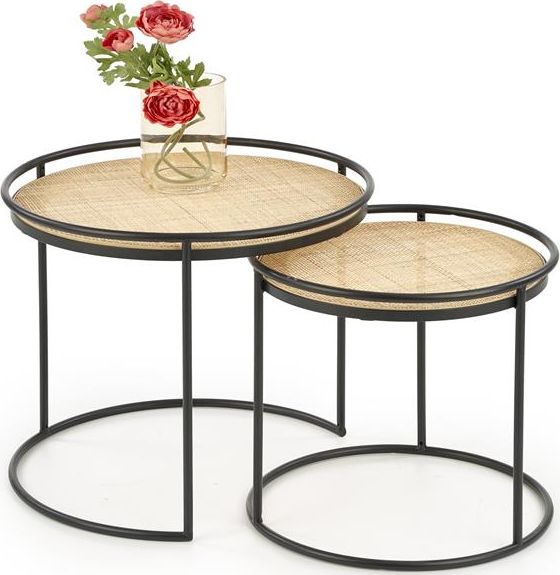 Halmar Zestaw ław MANADO okrągły na metalowej podstawie Halmar HALMAR