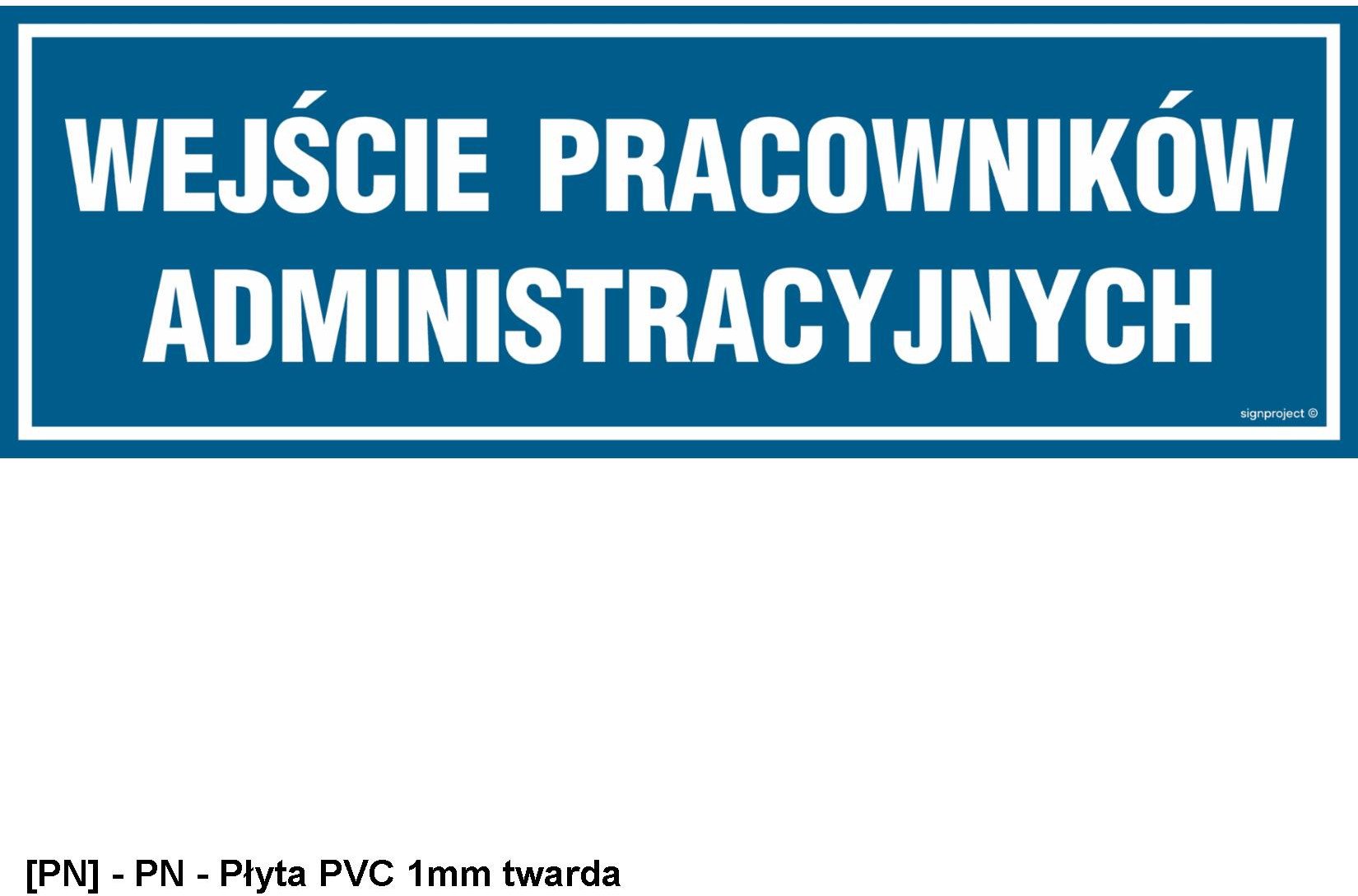 PA087 - Wejście pracowników administracyjnych 300x100