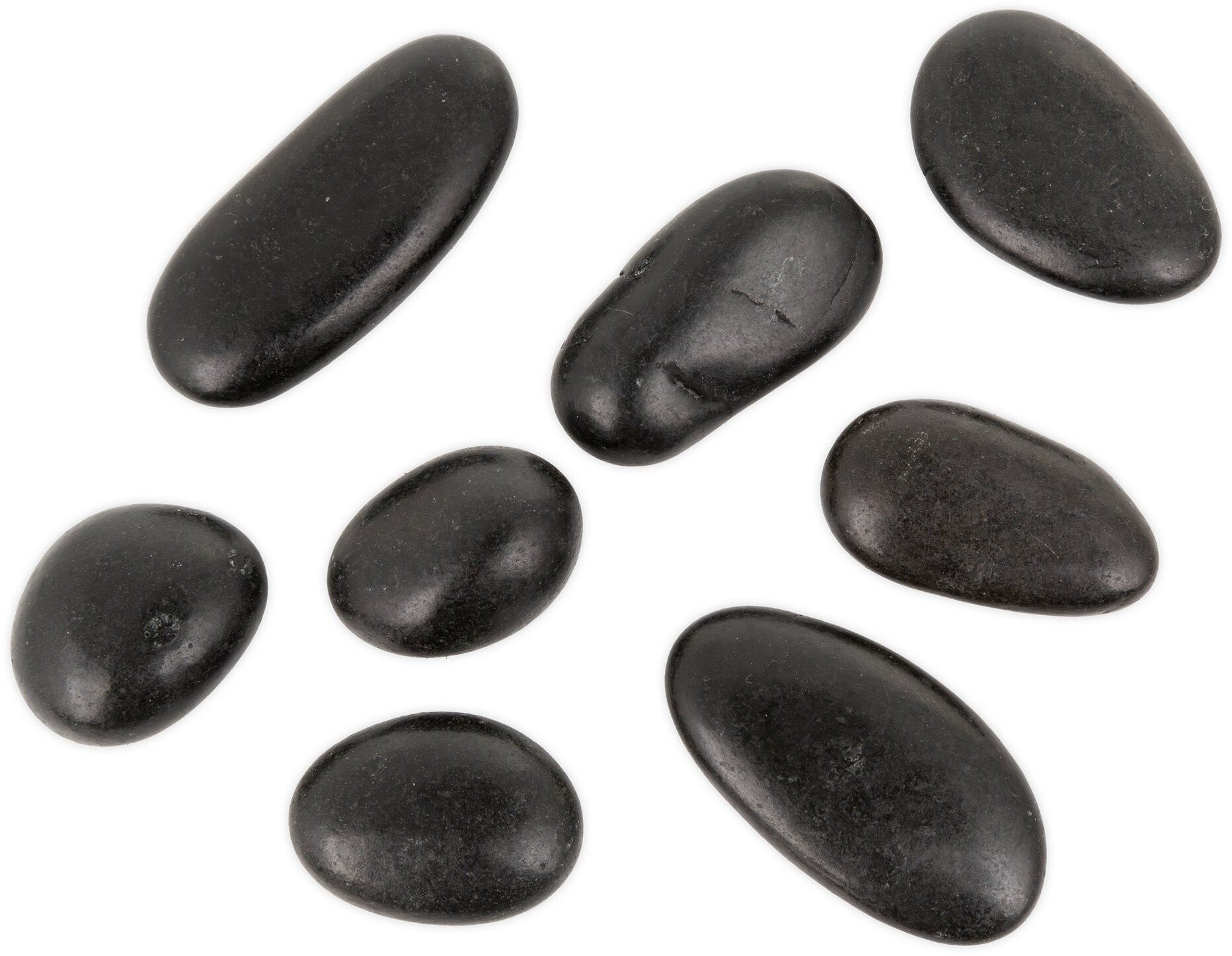 vidaXL Kamienie polerowane Black Pebble 20-30 mm do akwarium terrarium, 10kg/OPAK