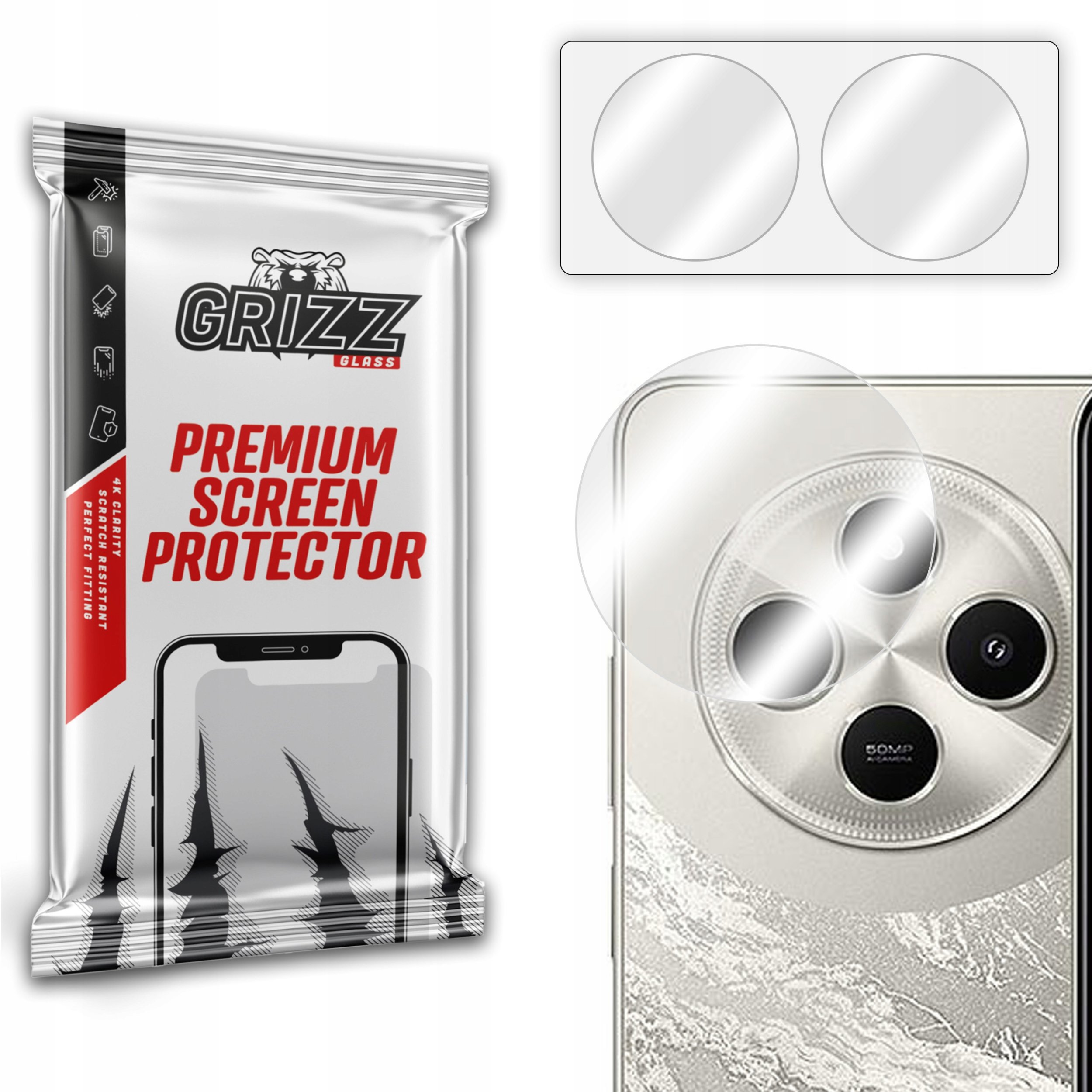 Szkło na aparat GrizzGlass HybridGlass Camera do Xiaomi POCO C75 5G