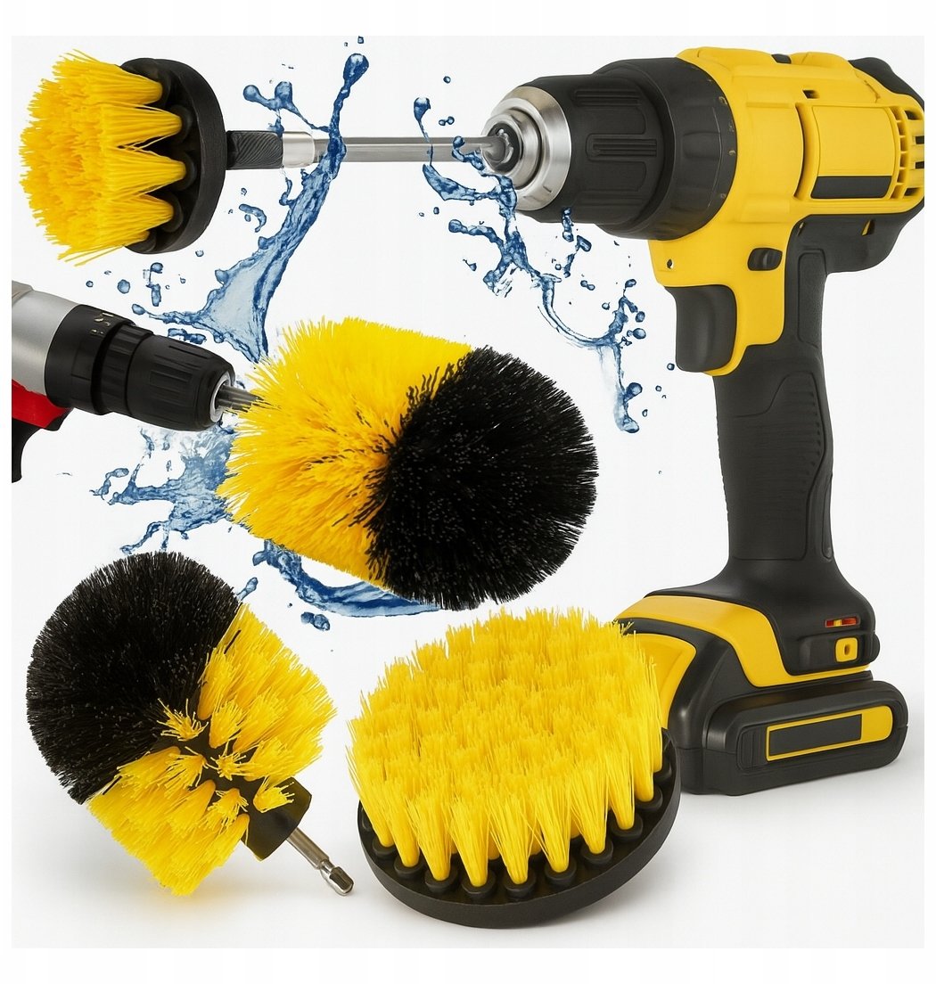 SZCZOTKI CZYSZCZĄCE NA WIERTARKĘ 3 szt. KANZA