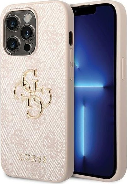Guess GUHCP15L4GMGPI iPhone 15 Pro 6.1" różowy/pink hardcase 4G Big Metal Logo