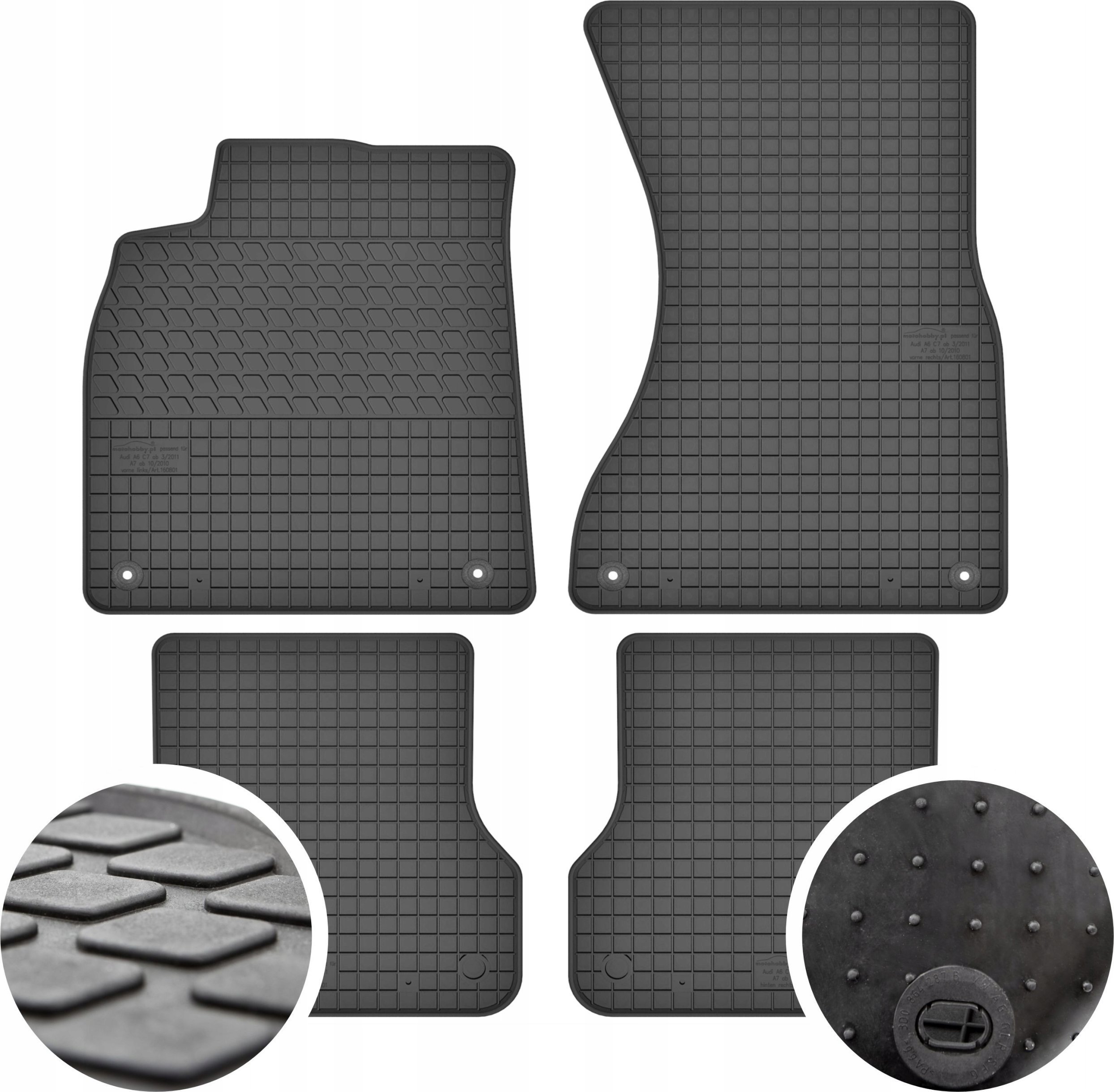 Cikcar Dywaniki gumowe do Audi A6 C7