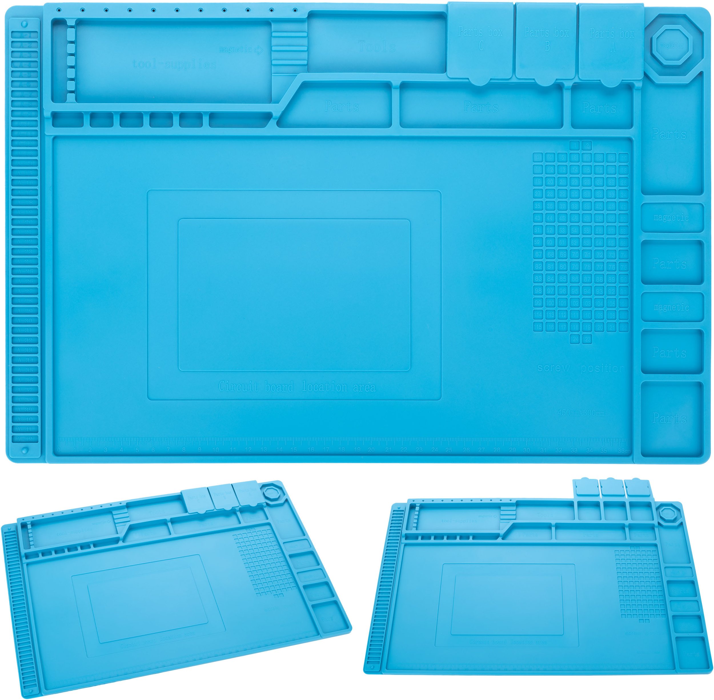 MATA SILIKONOWA ODPORNA 500C DO LUTOWANIA PODKŁADKA SERWISOWA 45X30CM ESD