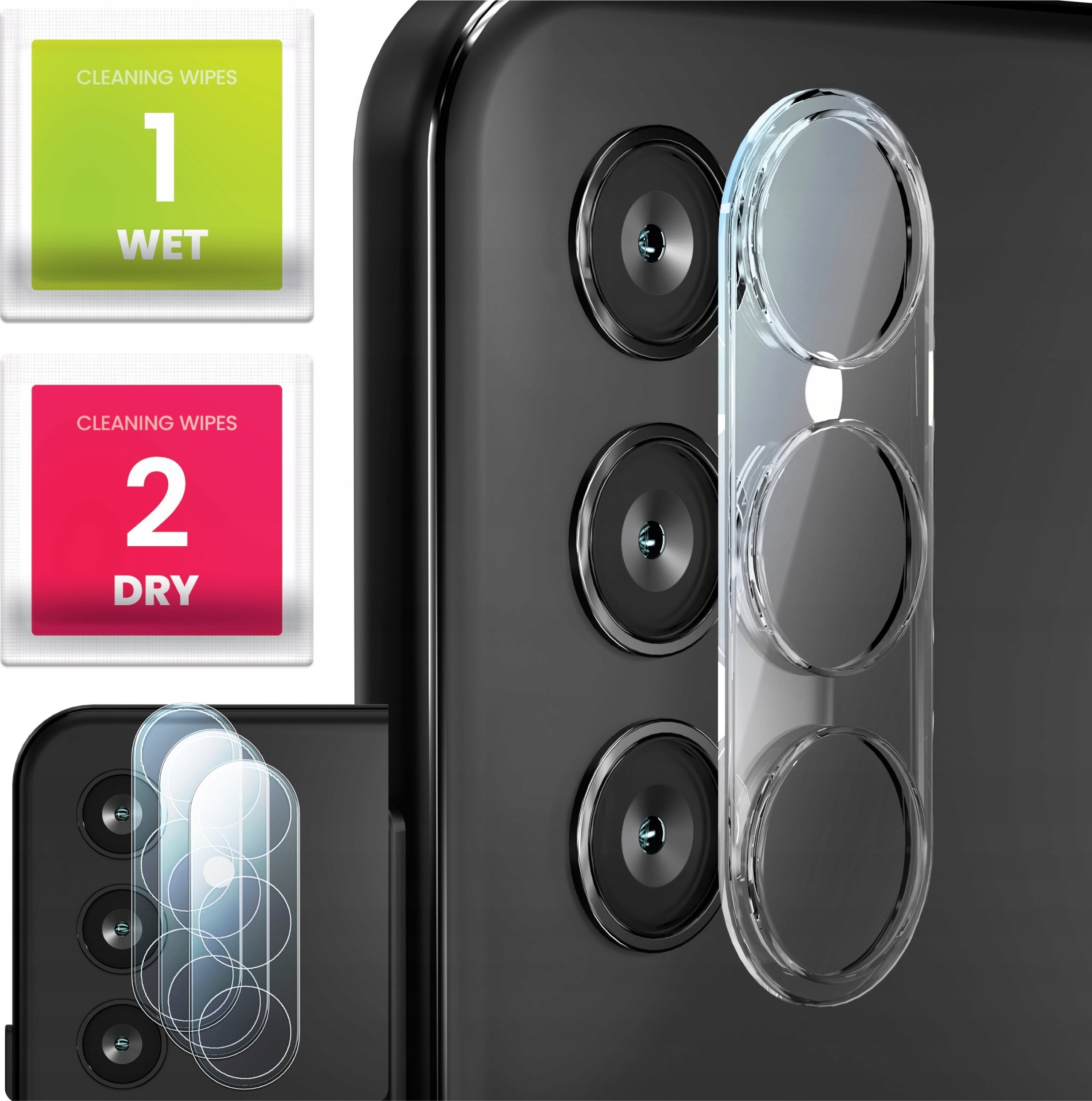 3-PAK Szkło Na Aparat Do Samsung Galaxy A54 5G (Hartowane, Ochronne, 9H)