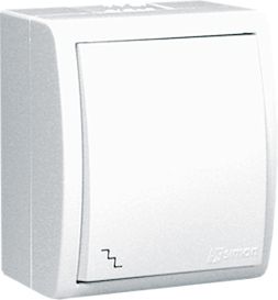 Kontakt-Simon Łącznik schodowy Simon Aquarius pojedynczy hermetyczny 10AX biały (AQW6L/11)