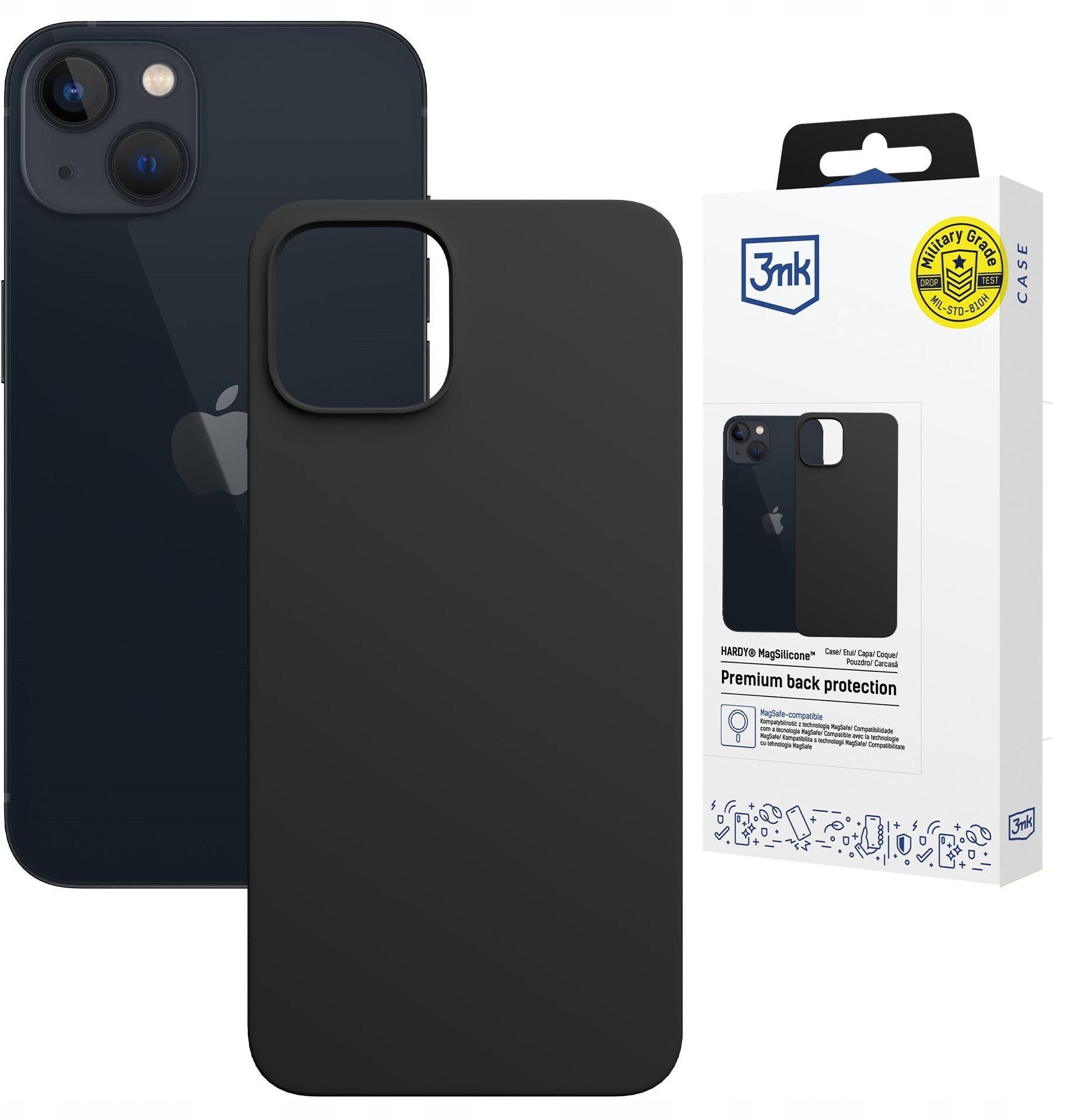 Etui 3MK Hardy MagSilicone do Apple iPhone 14 Plus grafitowy