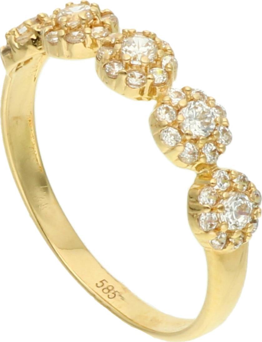 Rosanto Złoty pierścionek z cyrkoniami roz. 17 585 14k