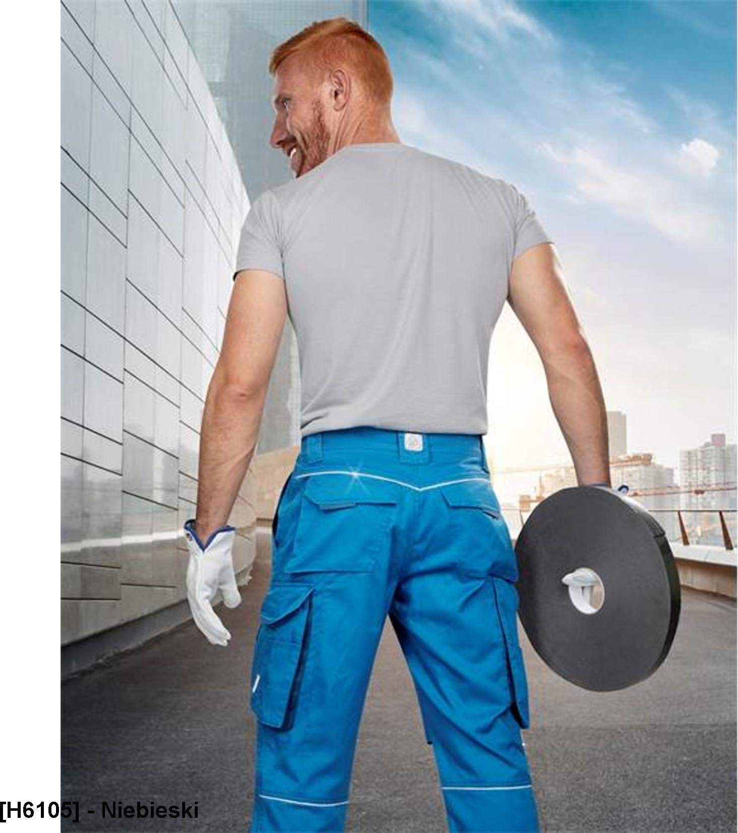 Ardon SUMMER ARDON - modne spodnie do pasa, dopracowana sylwetka, odblaskowe elementy - niebieski 170-190 46 56