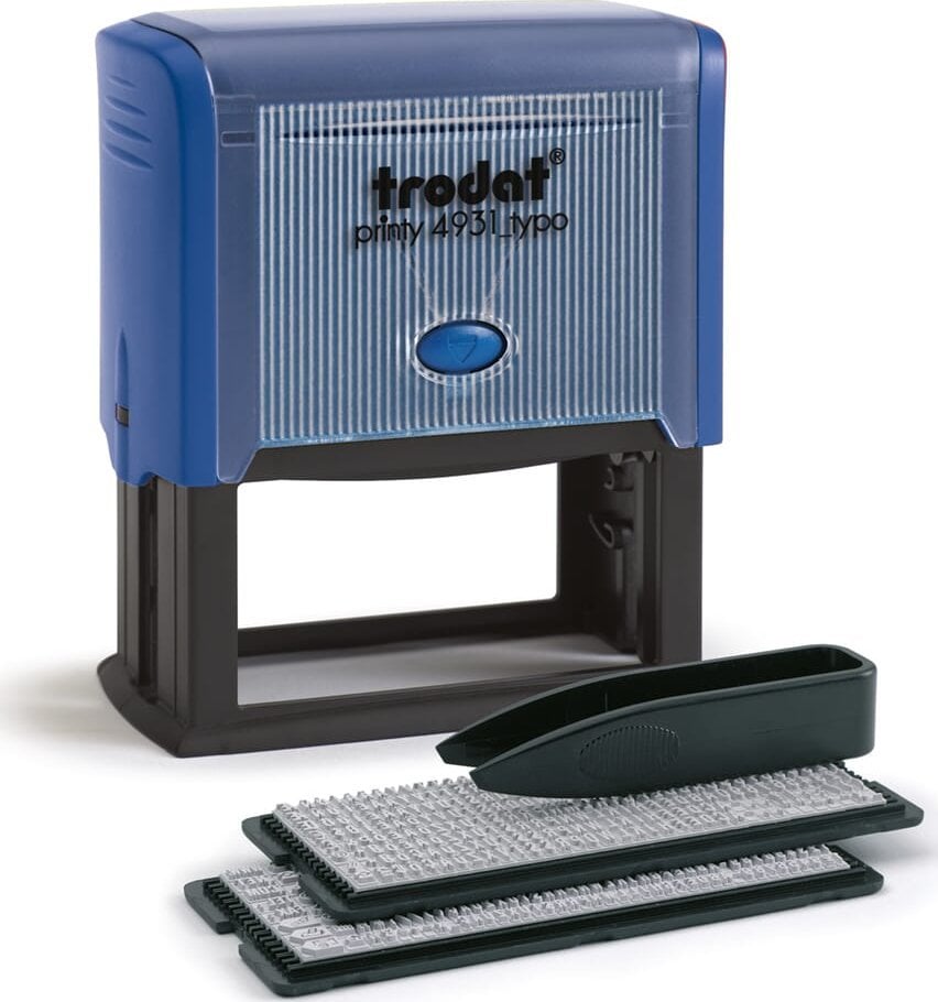 Trodat trodat Stempel Printy Typom/SB Himmelblau+Kissen schw 4931