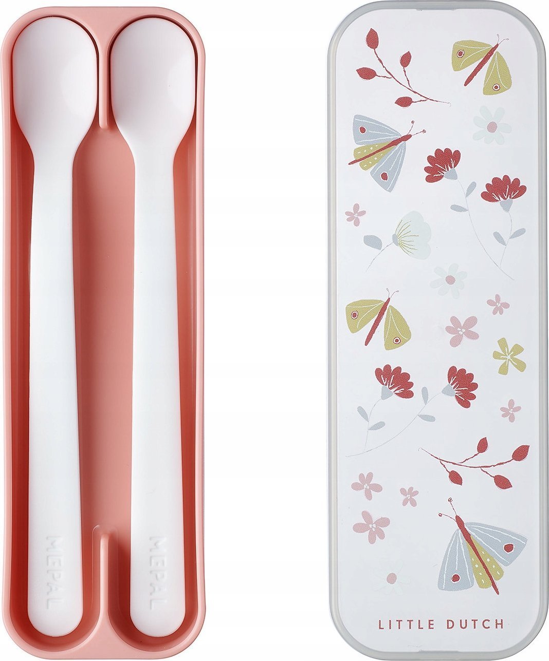 Mepal 2 ŁYŻKI DO KARMIENIA MIO FLOWERS & BUTTERFLIES 108032065243