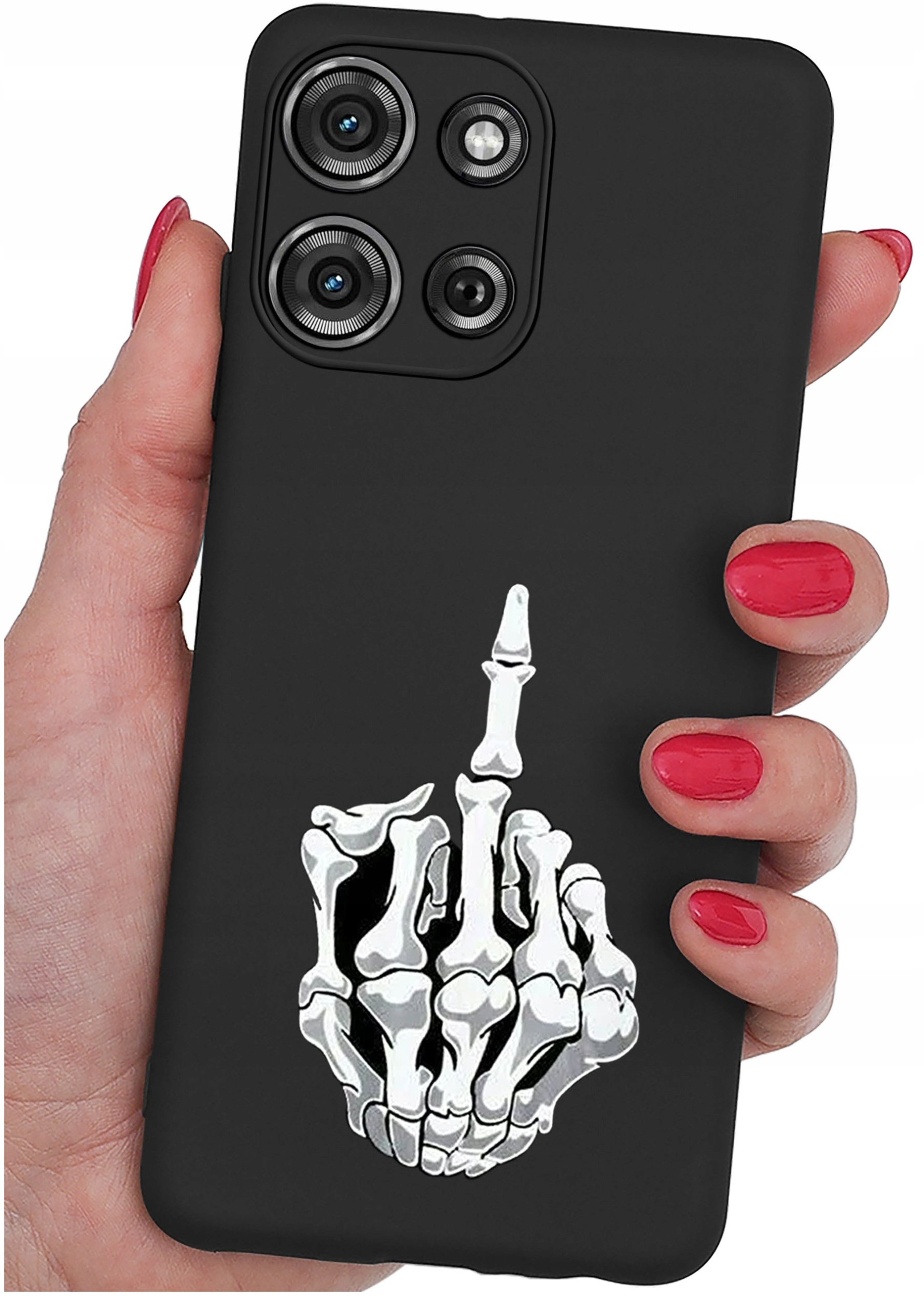 Etui do Motorola G75 5G | WZORY | SILIKONOWE MATT SZKŁO 9H