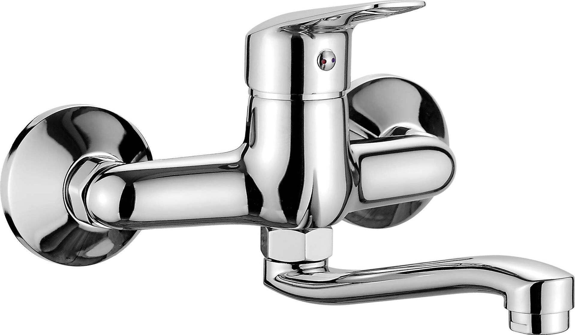 Bateria umywalkowa Deante Boro ścienna chrom (BMO_050M)