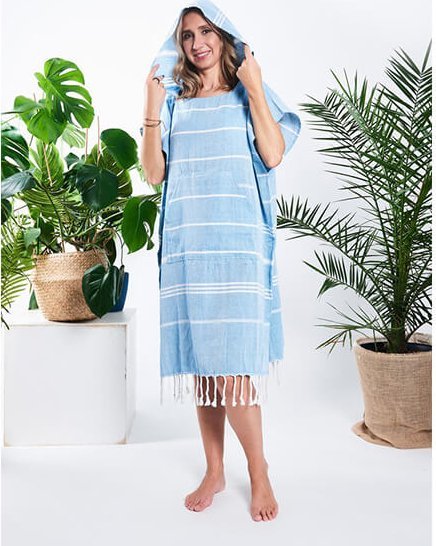 Yeye Poncho hammam damskie 100% bawełna
