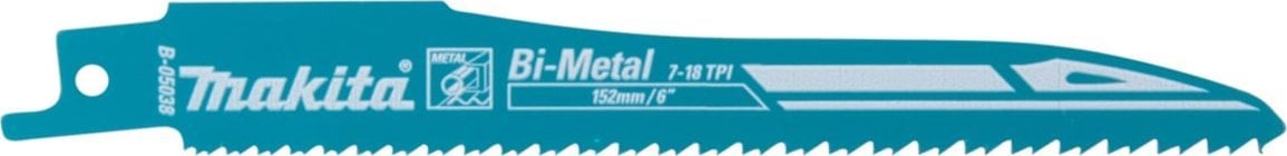 Makita MAKITA BRZESZCZOT DO PIŁ SZABLASTYCH BIM 152x0,9mm /2szt. METAL, PVC (FAST)