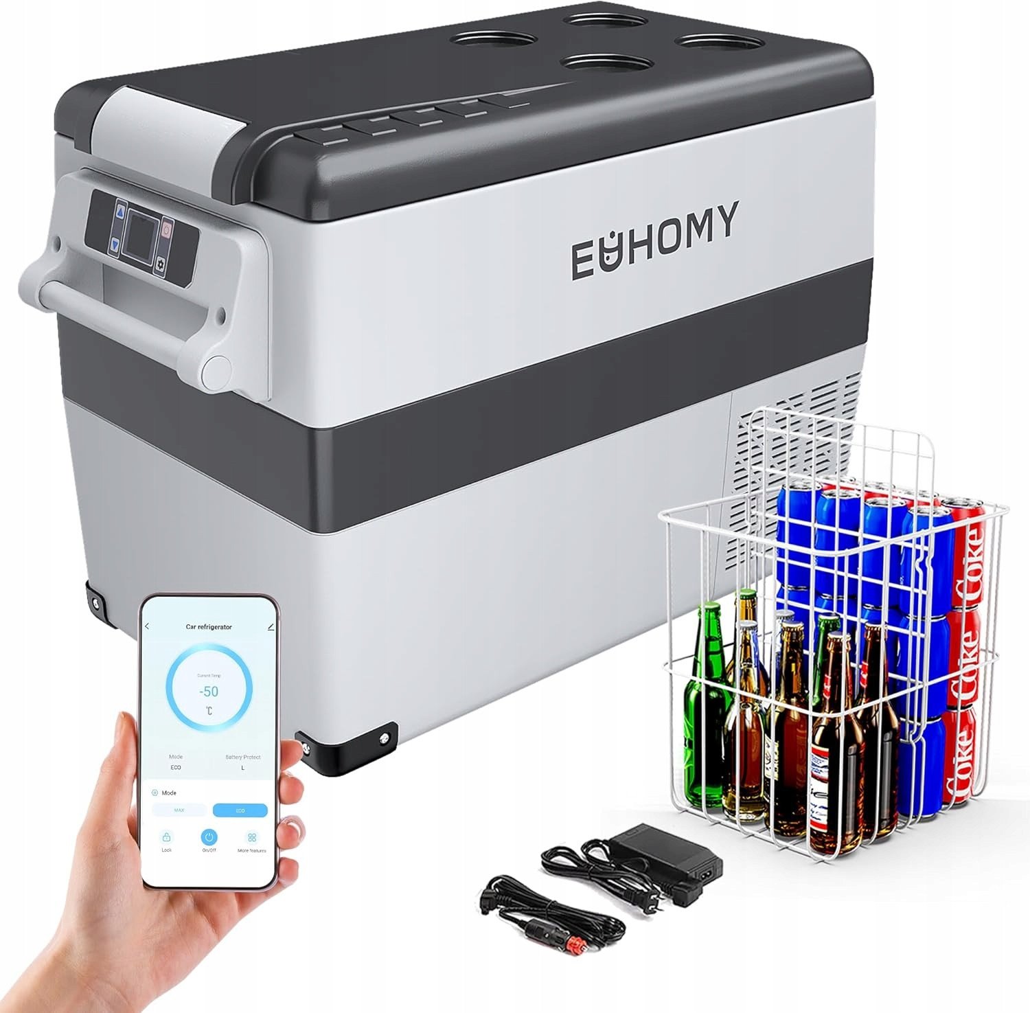 EUHOMY CF-45 Lodówka turystyczna 45 l 12V/240V -20C do 20C