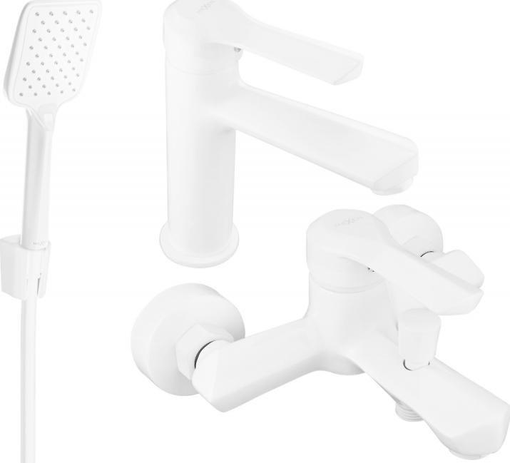 Bateria wannowa Mexen Mexen Sabre R62 zestaw wannowy, biały - 72103R62-20