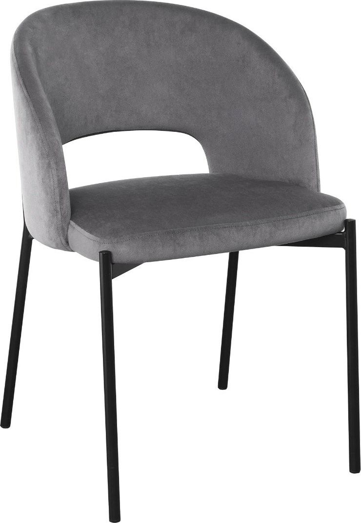 Halmar Krzesło K455 VELVET szare