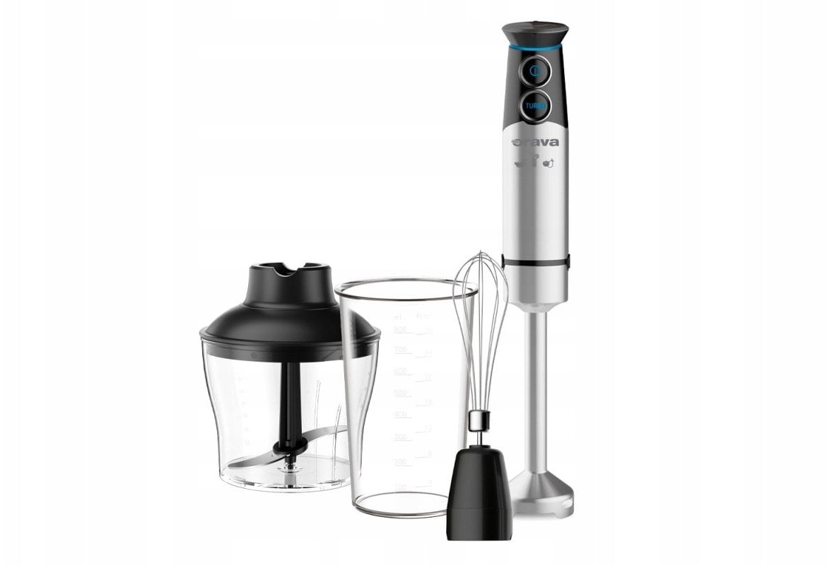 Mikser Orava wielofunkcyjny mikser ręczny 1200 W, 0.6 l pojemnik, 75 dB, 2 prędkości, czarny