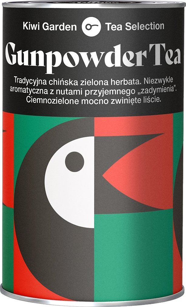 Kiwi Garden Herbata zielona GUNPOWDER liściasta Kiwi 100g