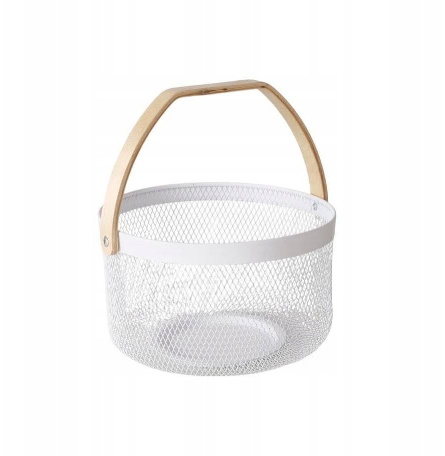 Koszyk dekoracyjny z metalu KOLEO, Ø 17 cm