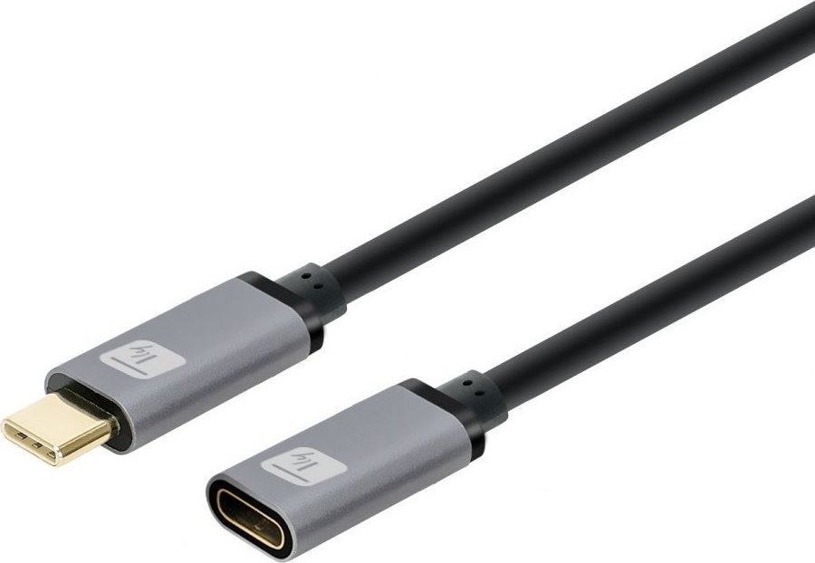 Kabel USB Techly USB-C - USB-C 1 m Czarny (ICOC MUSB322-CMF-010)