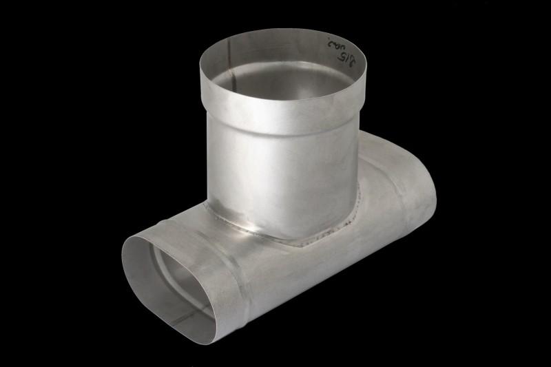 Krzys-Pol Trójnik kominowy redukcyjny 100/220/180 owal do kotłów na paliwa stałe - SJO0,8T9010X22FI180