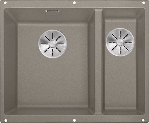 Zlewozmywak Blanco Subline 340/160-U Silgranit tartufo z korkiem InFino, komora z lewej (523556)