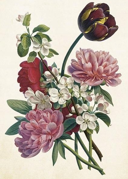 Teka Karnet ST453 B6 + koperta Bukiet kwiatów