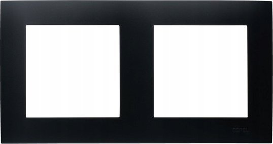 Ospel Ramka podwójna Ospel Szafir R-2Z/33 czarny metalik