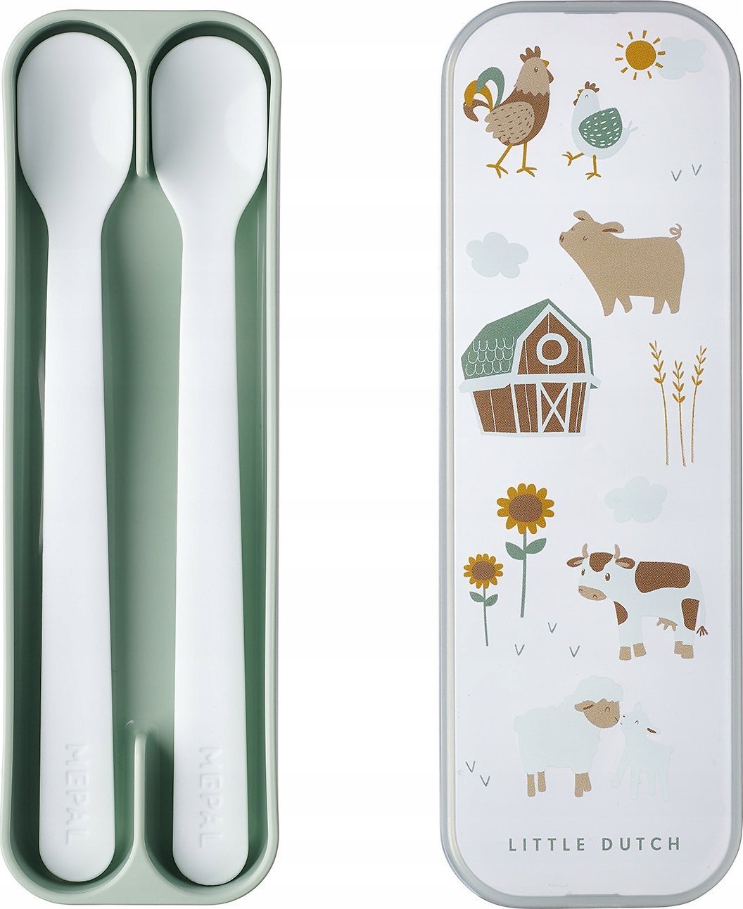 Rosti Mepal 2 ŁYŻKI DO KARMIENIA MIO LITTLE FARM 108032065399